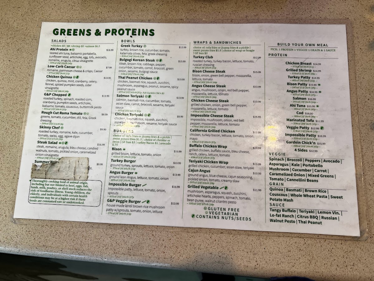 Menu Greens And Proteins-1