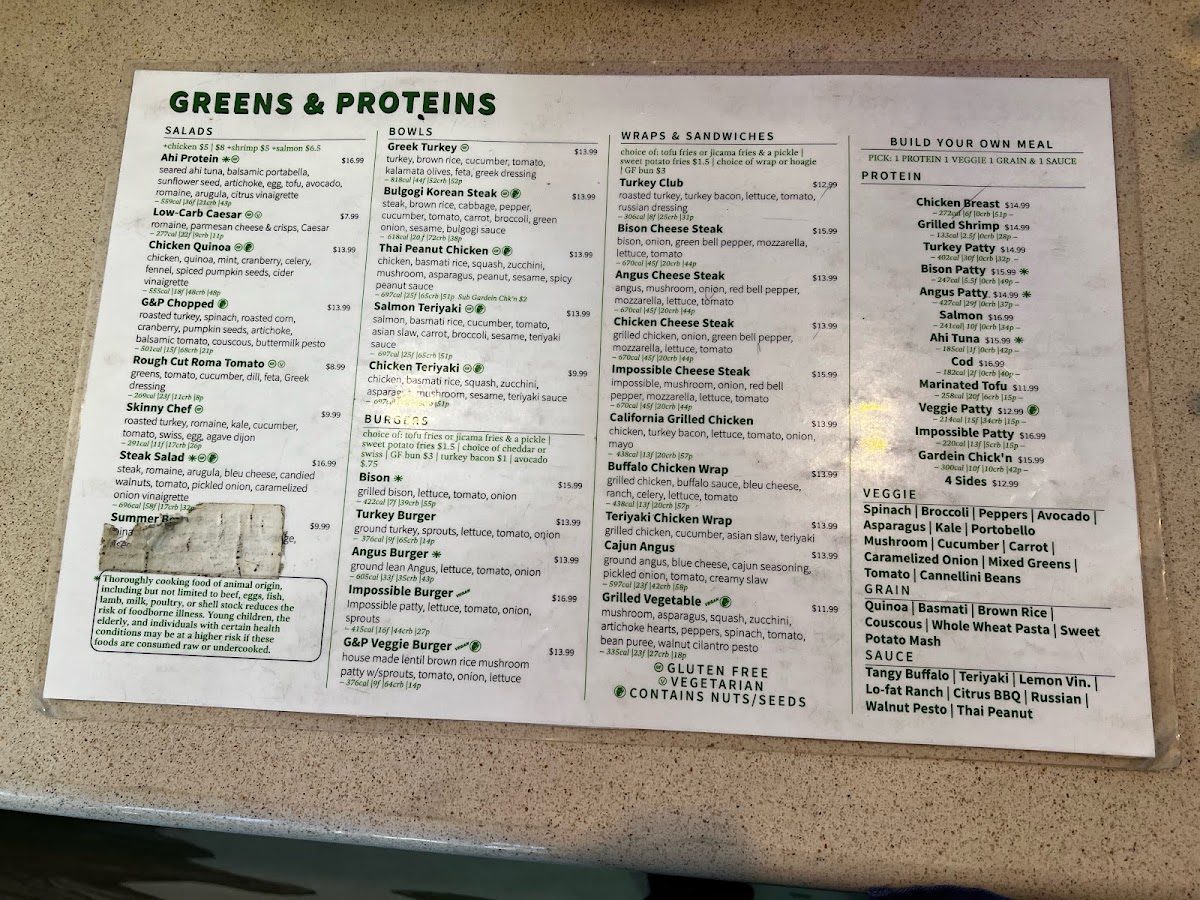 Menu Greens And Proteins-2